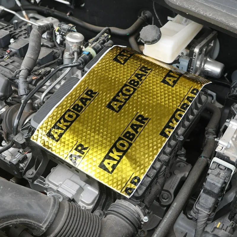 Car Sound Deadening Mat Butyl Audio Noise Insulation Damping Pad Self-Adhesive for Car Door Trunk Hood Roof Heat and Sound