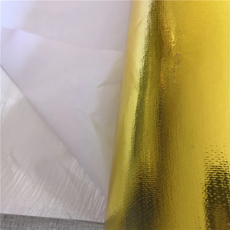 Gold Fiberglass Heat Insulation Tape Fireproof High-temperature Resistance Protective Film Sound Shield Cloth Car Accessories
