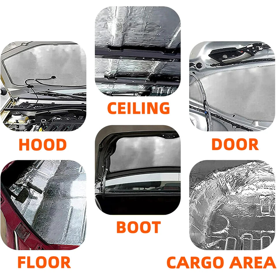 7mm 15 30PCS Car Soundproof Damping Sheet for Car Interior Pads Soundproof Insulation Pads Soundproof Covers Soundproof Panels