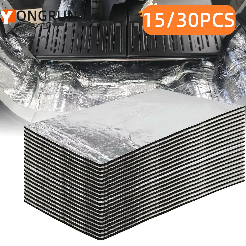 7mm 15 30PCS Car Soundproof Damping Sheet for Car Interior Pads Soundproof Insulation Pads Soundproof Covers Soundproof Panels