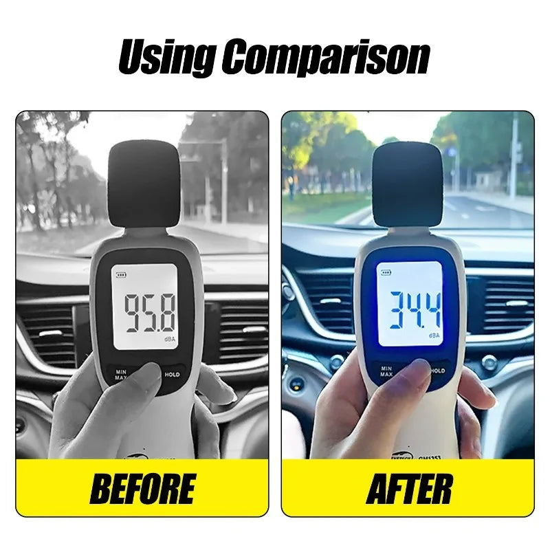Car Sound Deadening Mat Butyl Audio Noise Insulation Damping Pad Self-Adhesive for Car Door Trunk Hood Roof Heat and Sound
